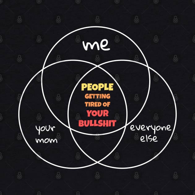 Venn Diagram - People Getting Tired Of Your Bullshit by Axiomfox